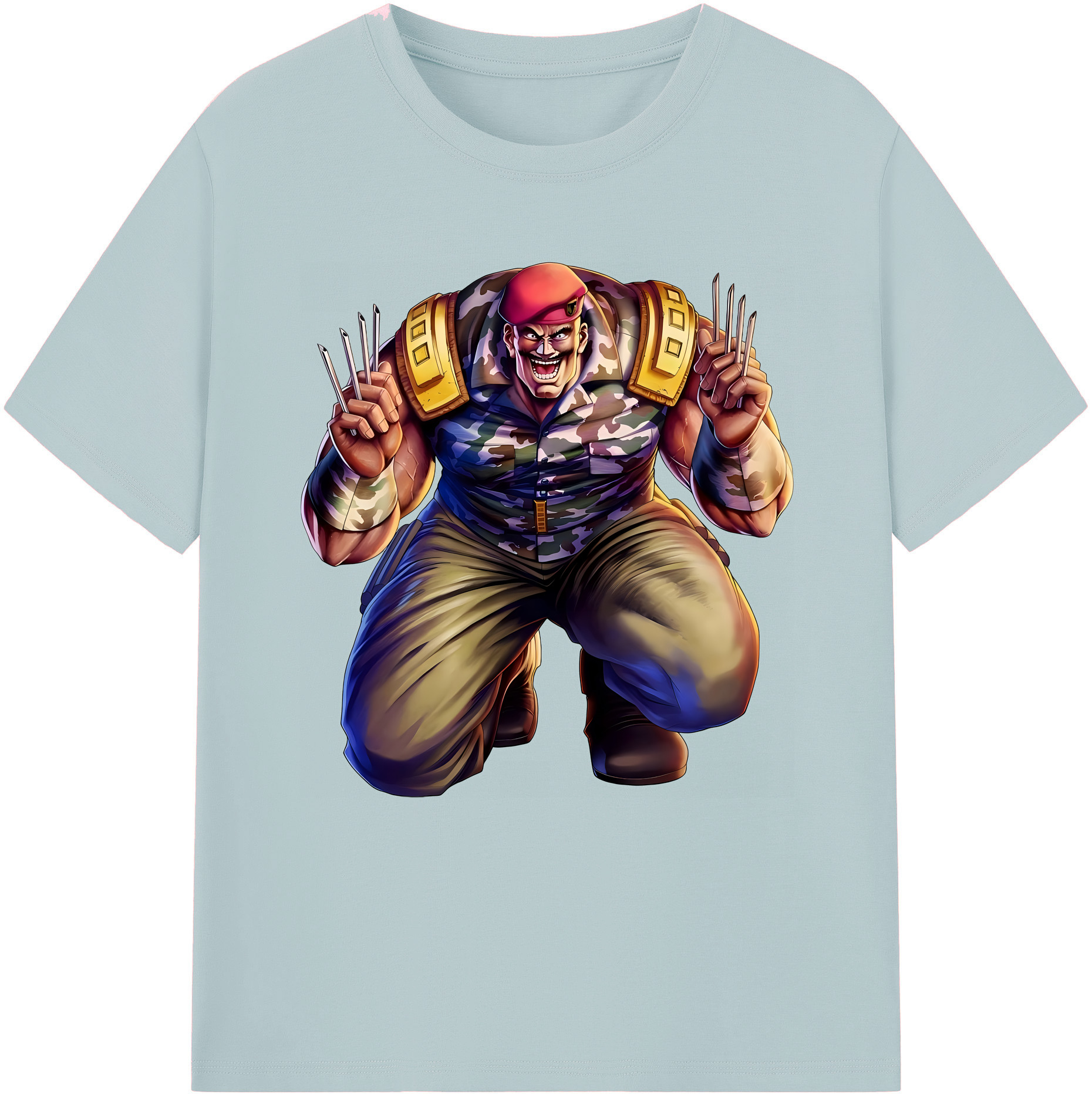 （画像用） 北斗の拳 Fist of the North Star 綿100％半袖Tシャツ（フロントプリント）